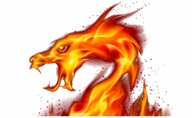 Fire Dragon Transparente PNG.
