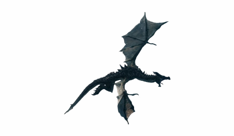 Fond transparent de dragon volant