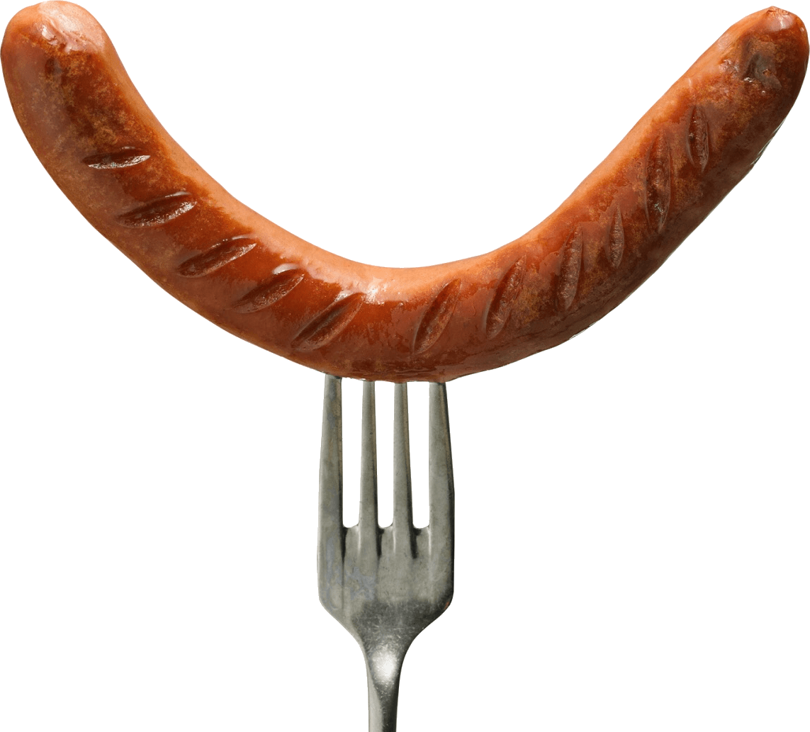Fork Sausage Transparent Background