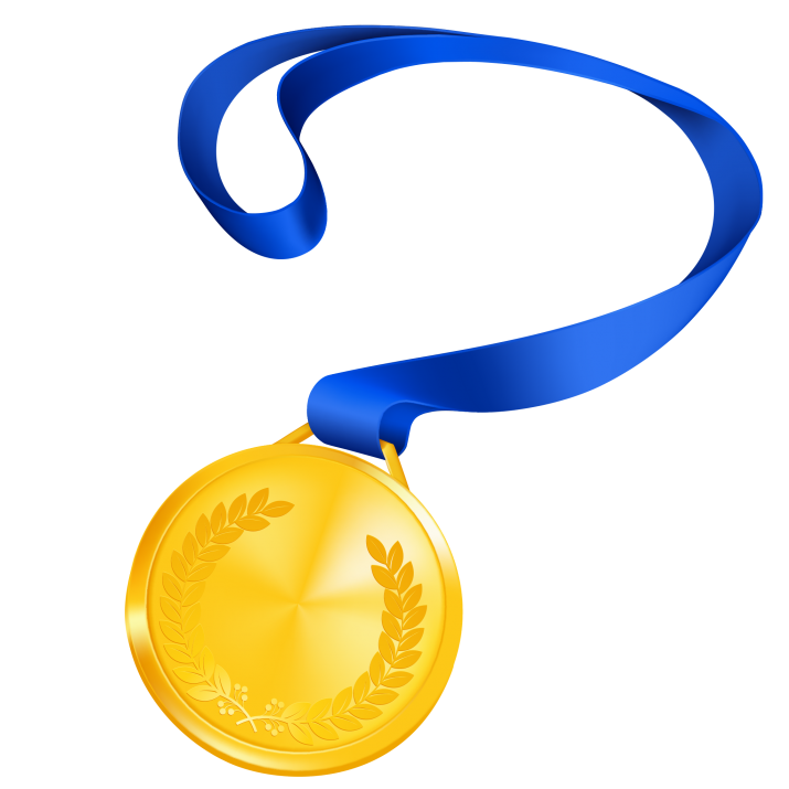 Gold Medal PNG Photo Image