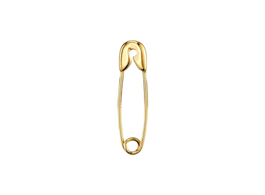Gold Safety Pin PNG HD Quality