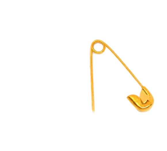 Gold Safety Pin Transparent File