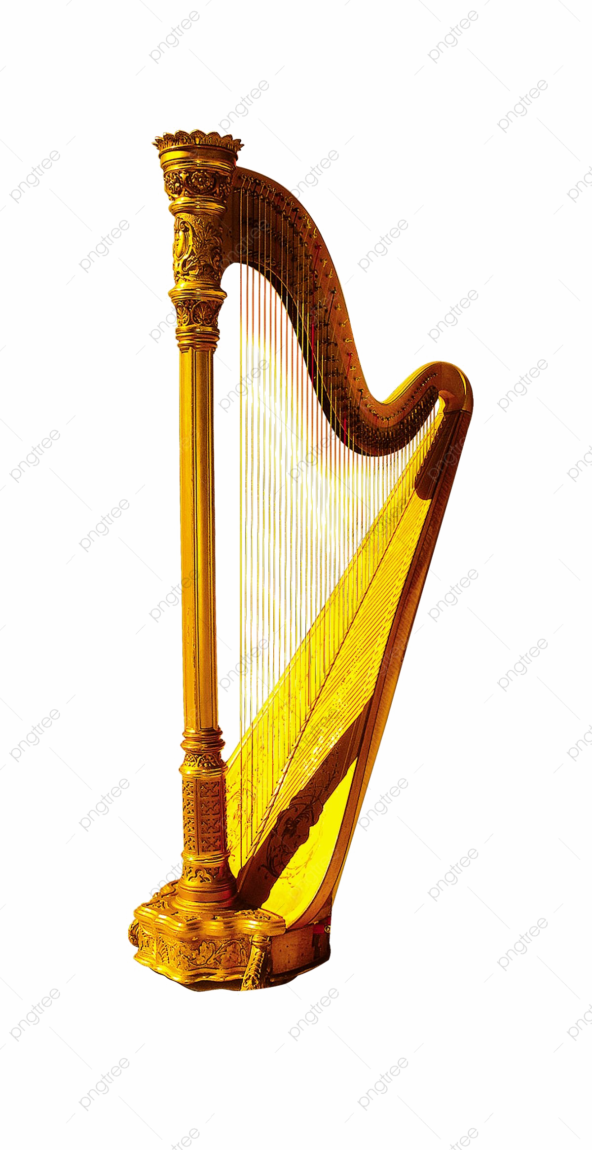 Golden Harp PNG Photos