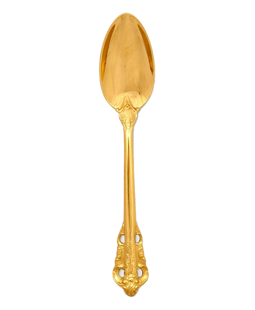 Golden Spoon PNG HD Quality