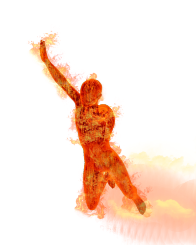Human Torch Background PNG Image