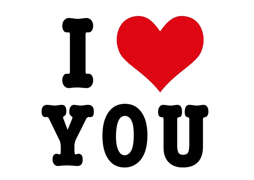 I Love You PNG Free File Download