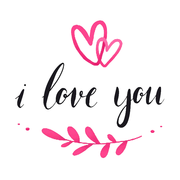 I Love You PNG Images HD