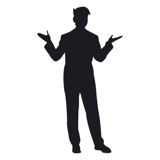 Man Silhouette PNG Clipart Background