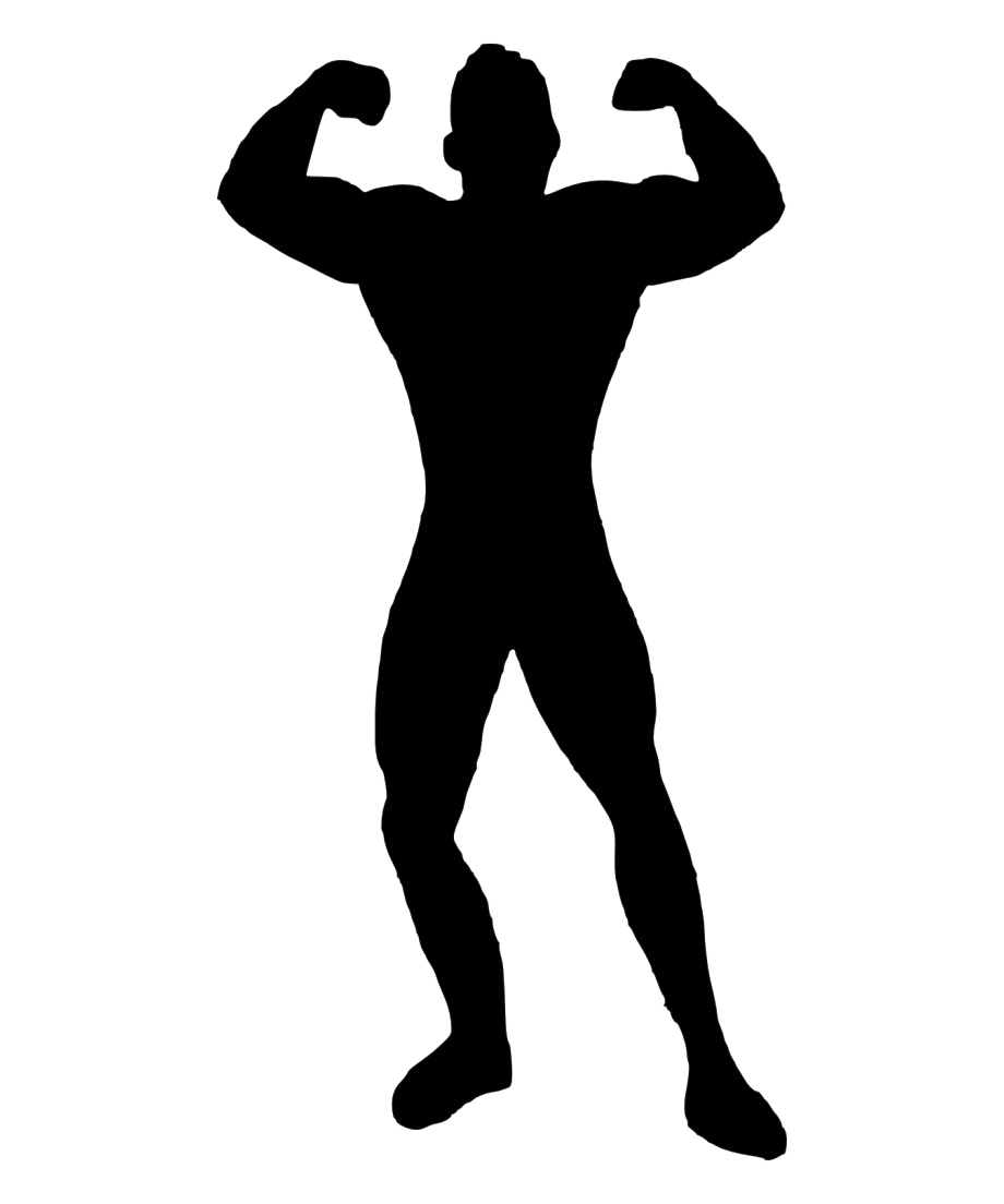 Homme silhouette transparente PNG