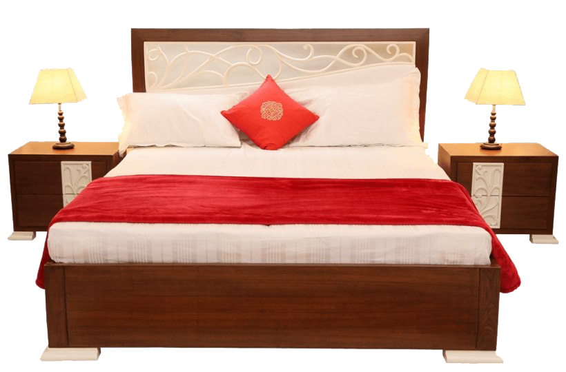 현대 침대 배경 PNG 이미지