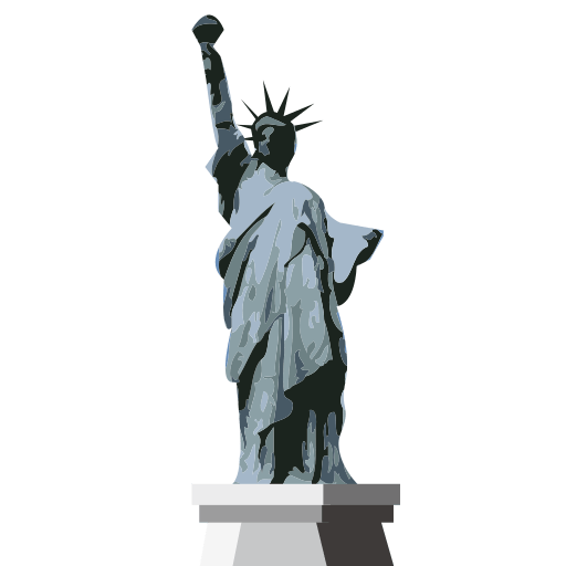 Estatua de Nueva York de la Libertad Imagen transparente