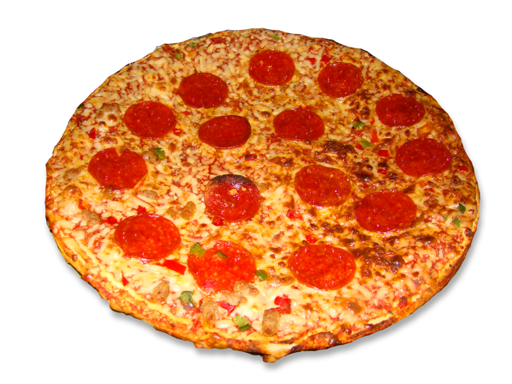 Pepperoni pizza PNG Clipart latar belakang