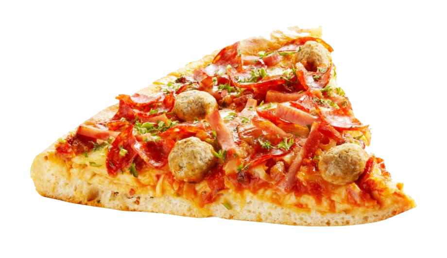 Pizza rebanada PNG transparente