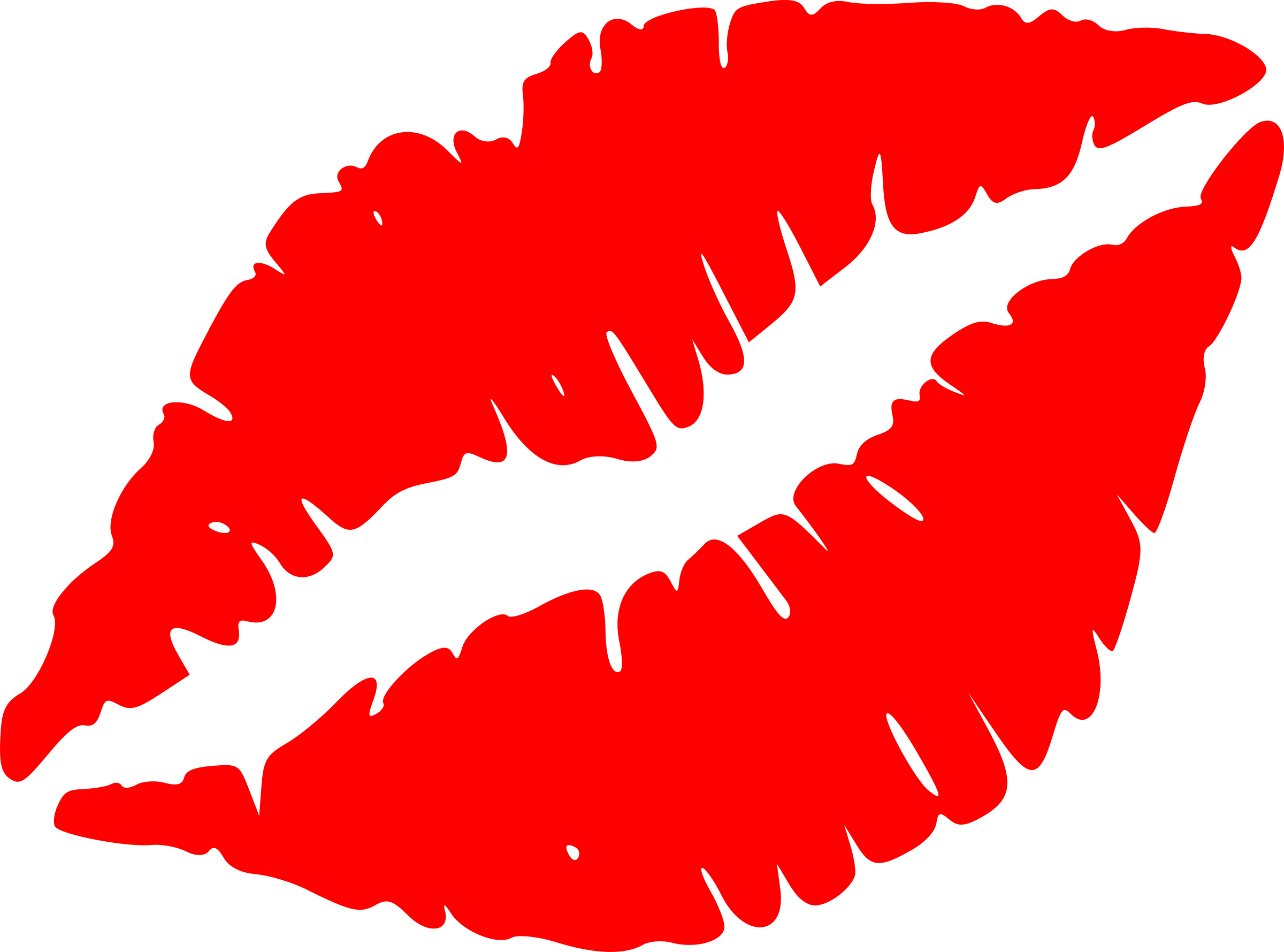 Red Lips Background PNG Image