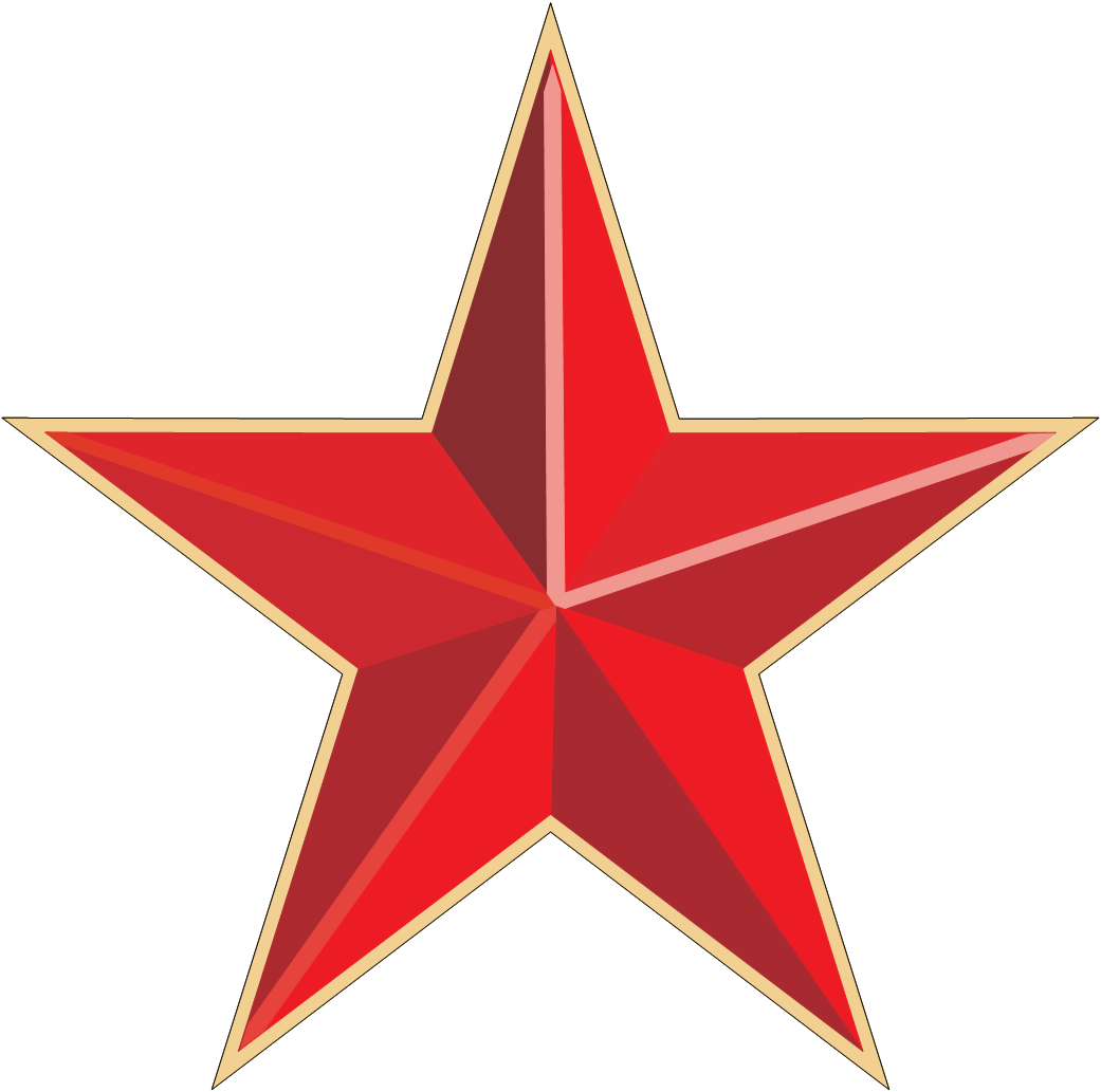 Red Star PNG HD Qualidade