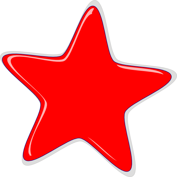 Red Imagen de la foto de la estrella PNG