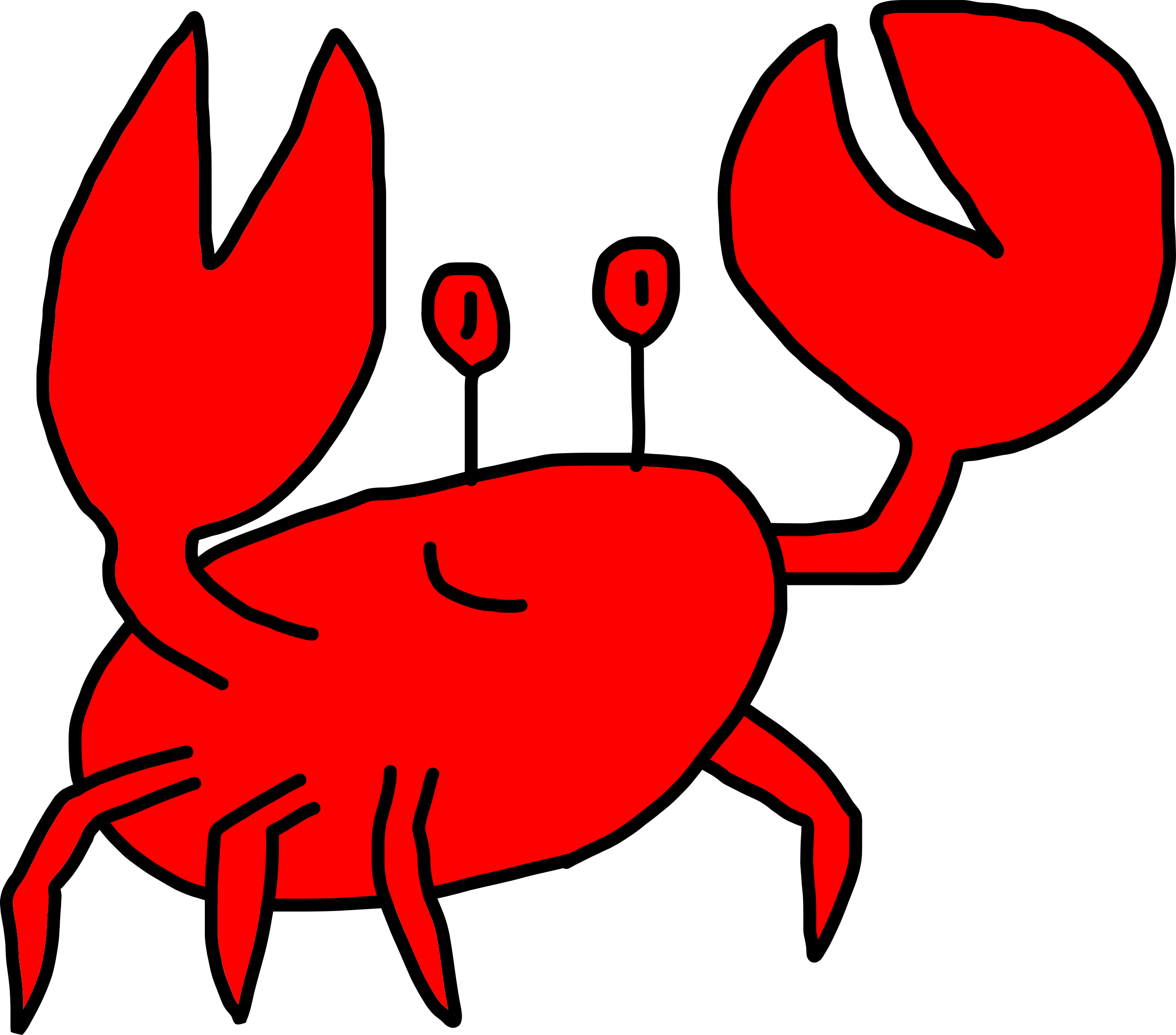 Rouge Crabe PNG Gratuit Telecharger