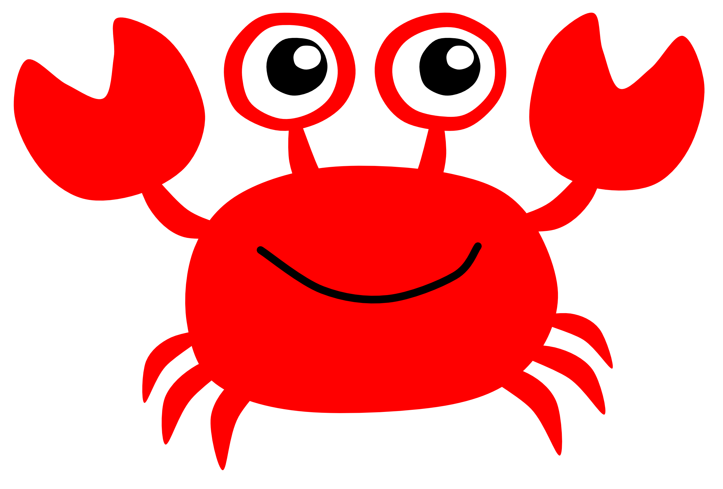 Rouge Crabe Transparentes PNG