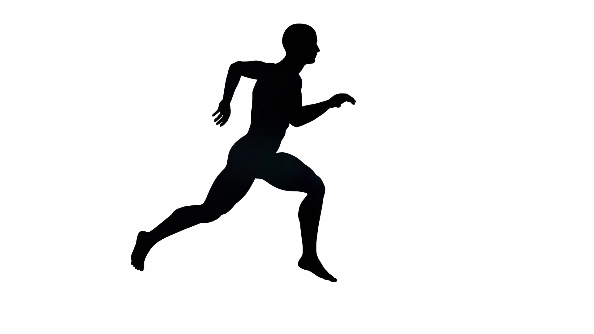 Running Man Black Transparent PNG