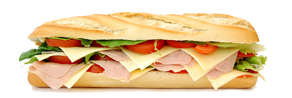 Sandwich transparan PNG gratis