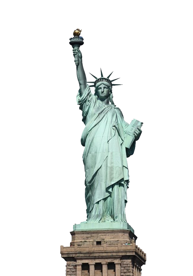 Estatua de la libertad sin fondo