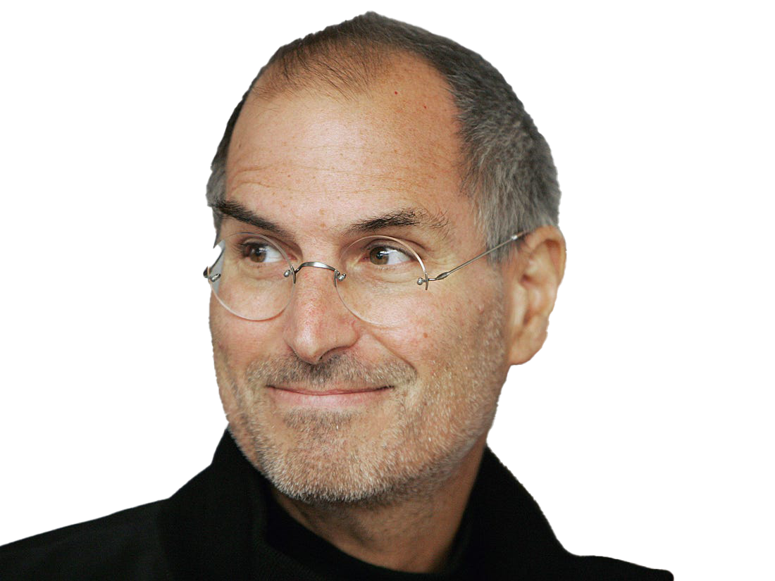 Steve Jobs Transparent Background