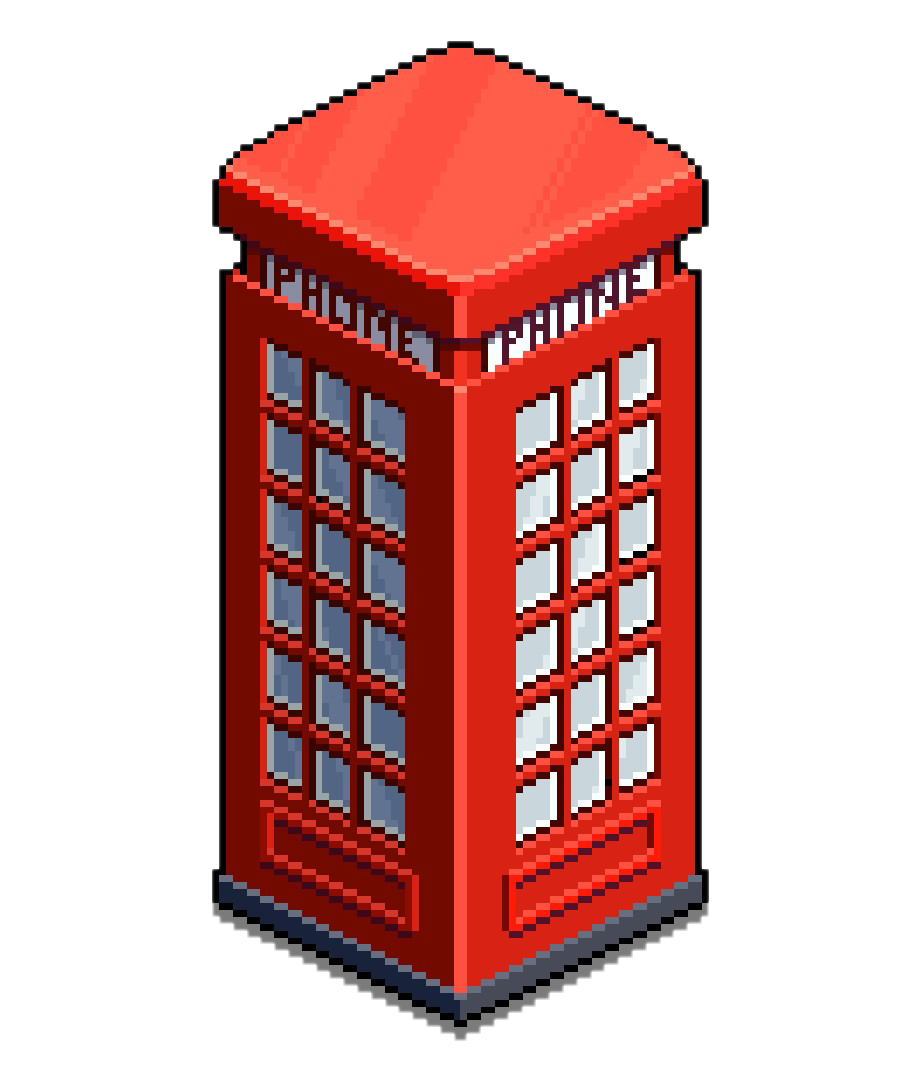 Telephone Booth Background PNG Image