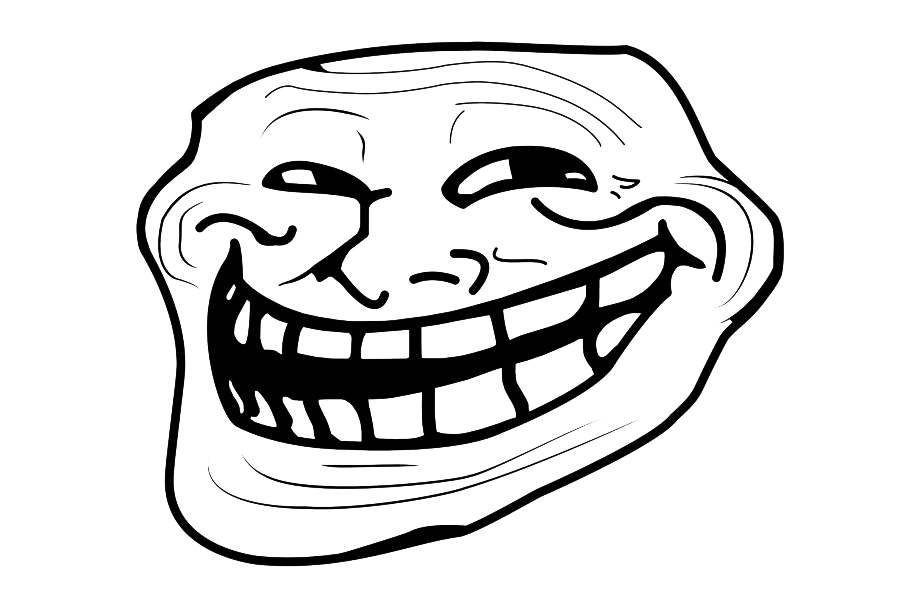 Trollface Background PNG Image