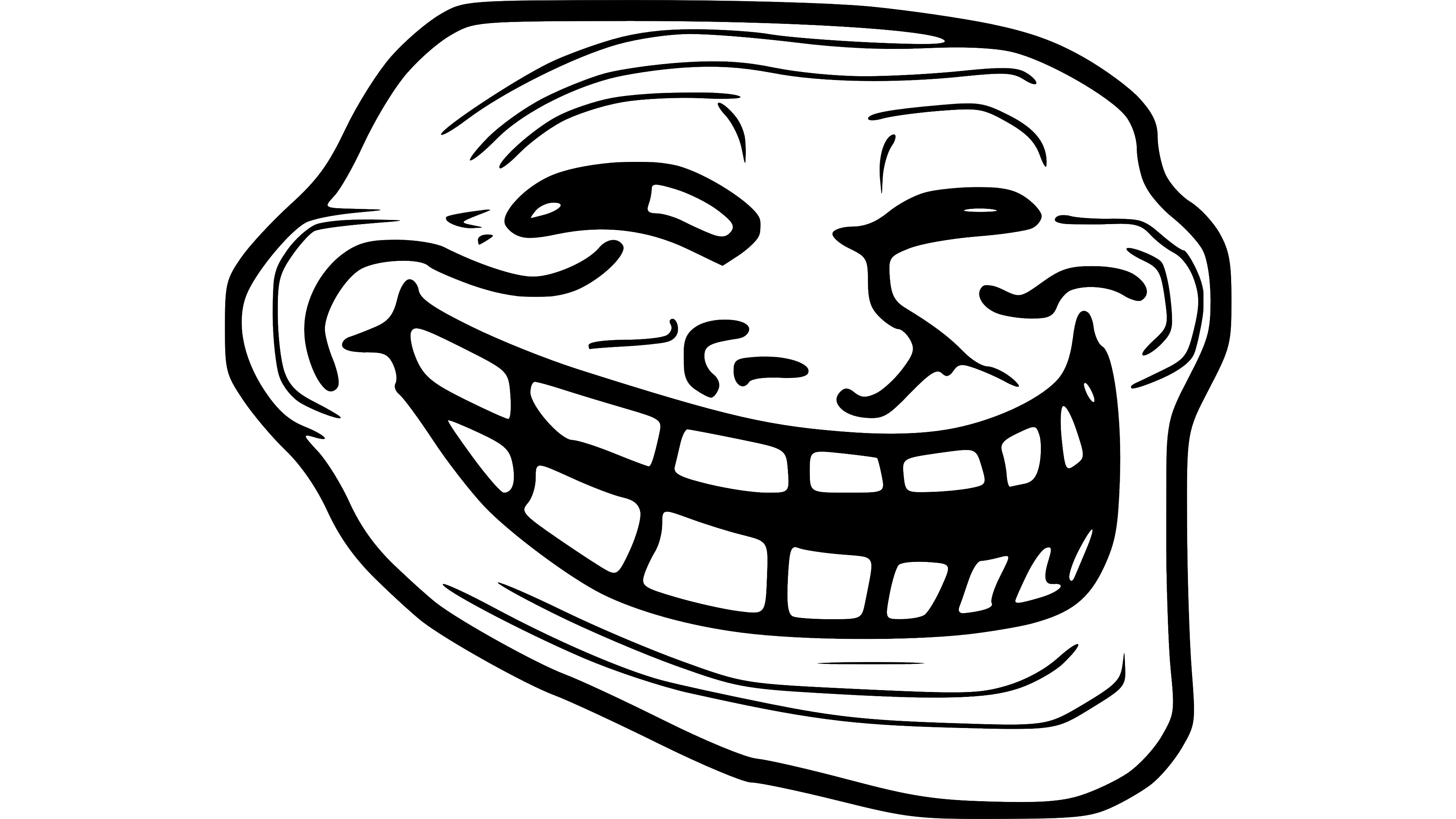 Trollface PNG Background