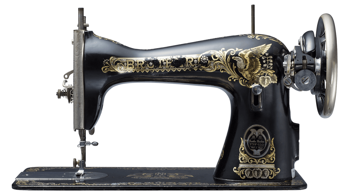 Arquivo Transparente da máquina de costura do vintage