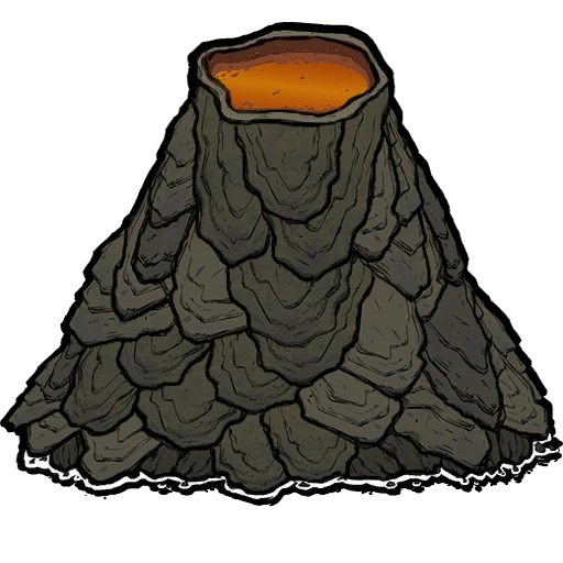 Volcano Background PNG