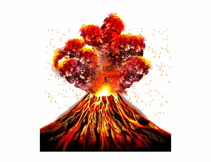 Volcano PNG Clipart Background