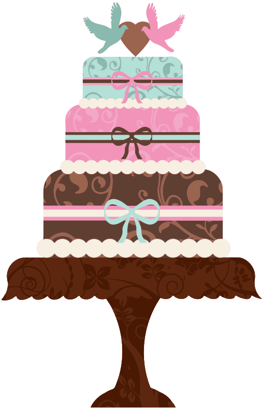 Bruiloft cake achtergrond PNG