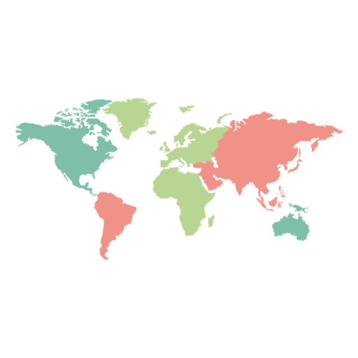 خريطة العالم شفافة مجانية PNG