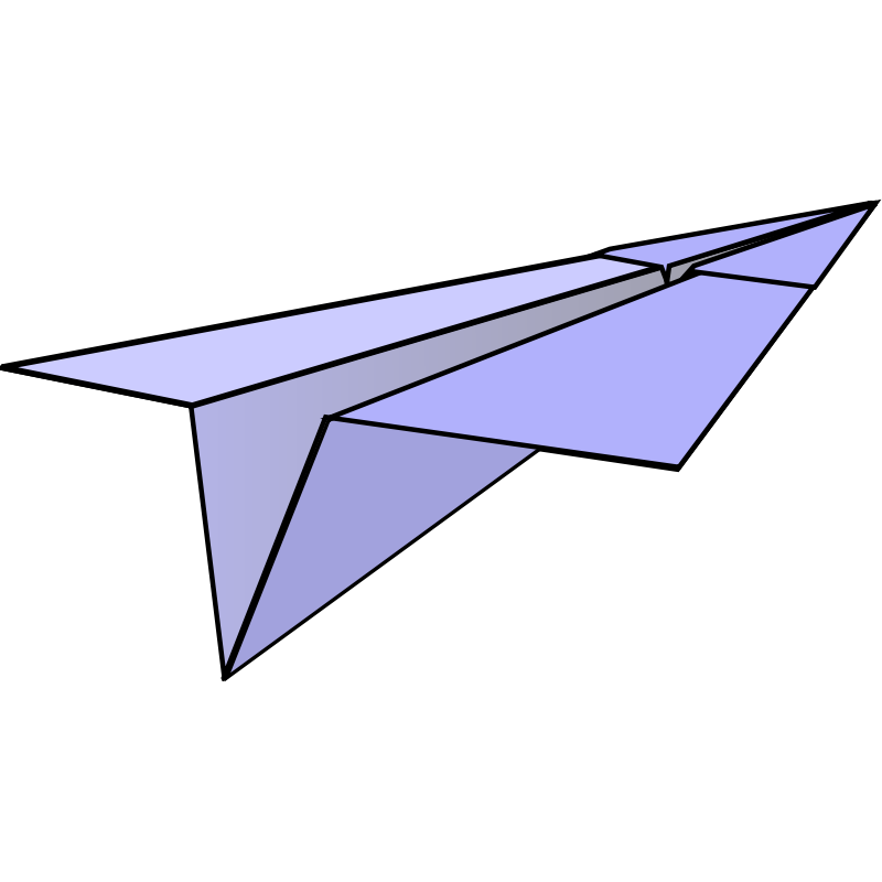 Avion En Papier Transparentes Image