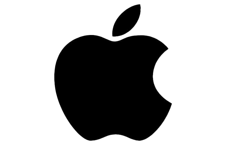 Black Apple Logo PNG Images HD