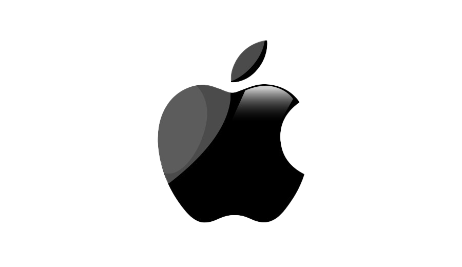 Black Apple Logo PNG Photo Image
