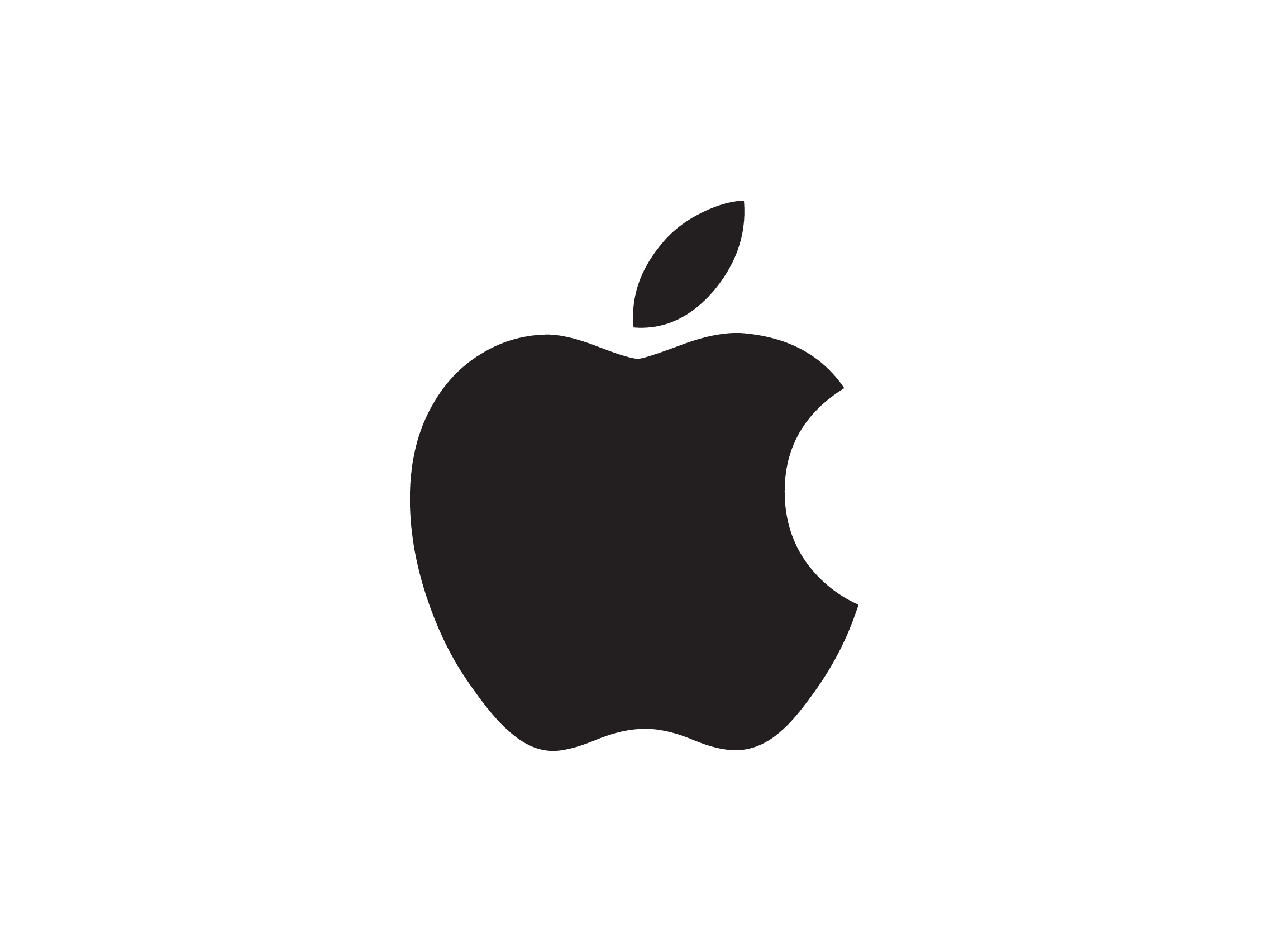 Black Apple Logo Transparent PNG