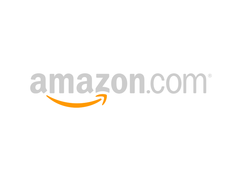 White Amazon Logo Background PNG Image