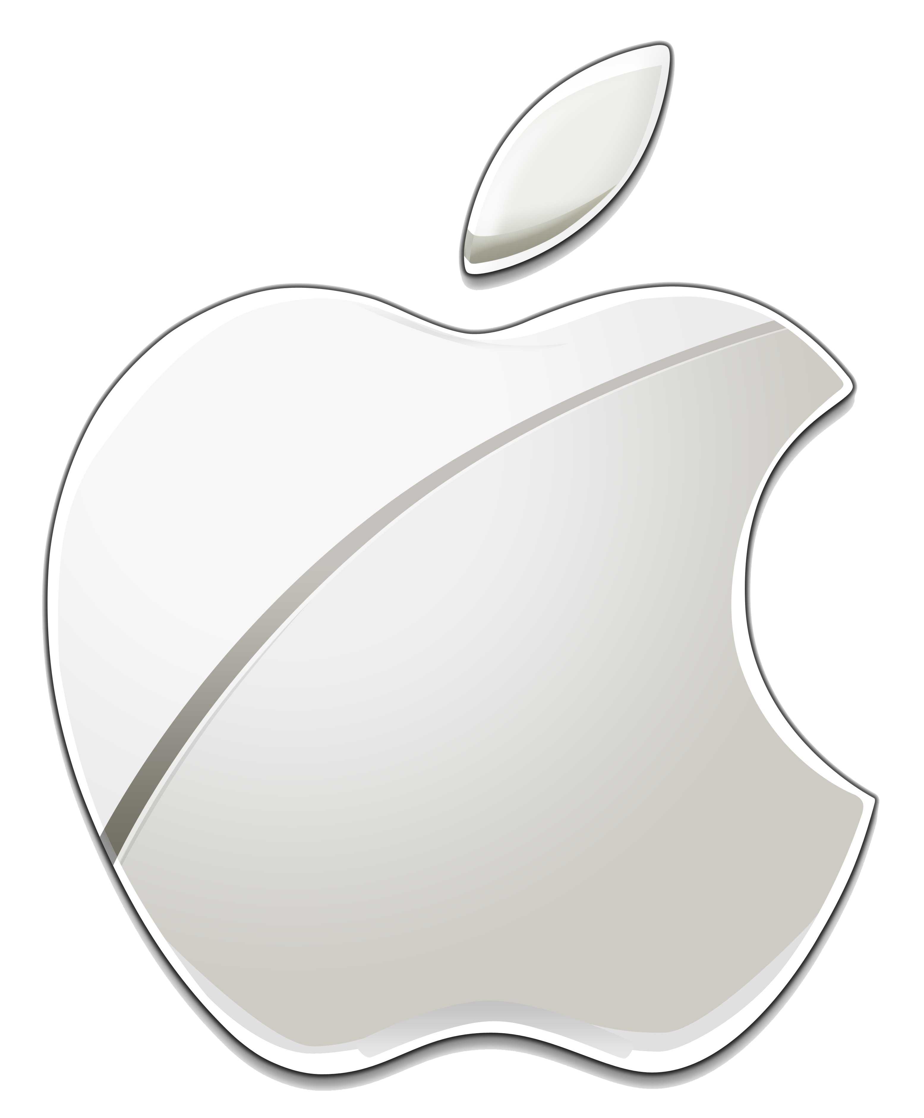 White Apple Logo PNG HD Quality