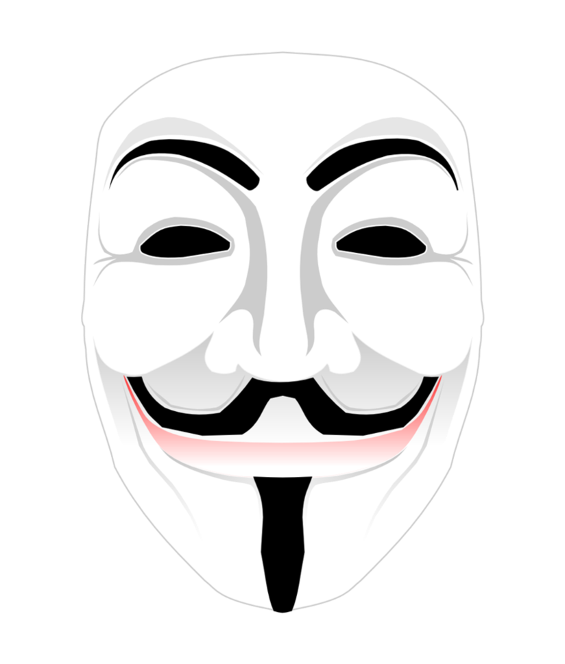 Anonymous Mask Background PNG Image