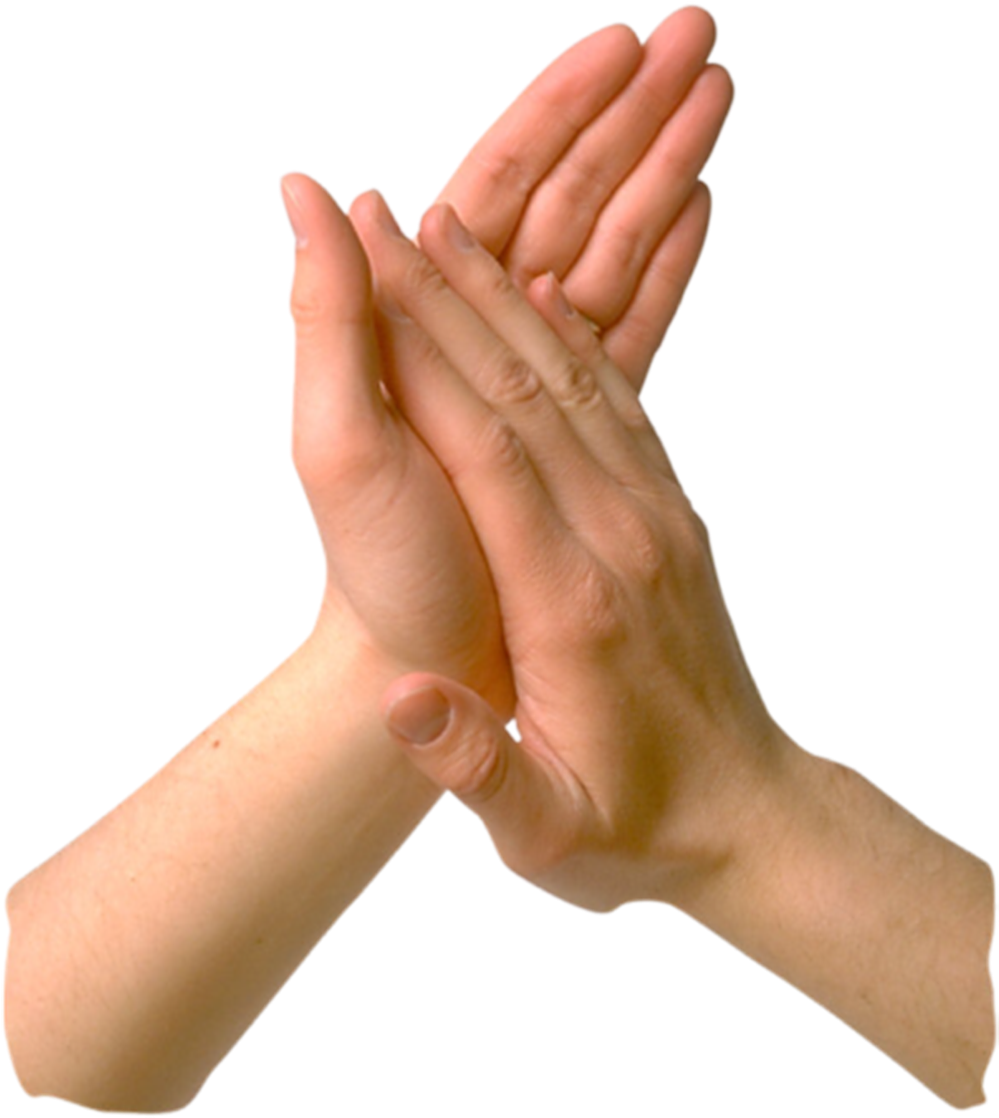 Clapping Hands Background PNG Image