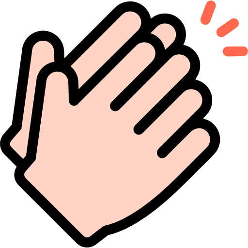 Clapping Hands Background PNG