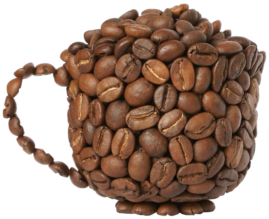 Coffee Beans Background PNG Image