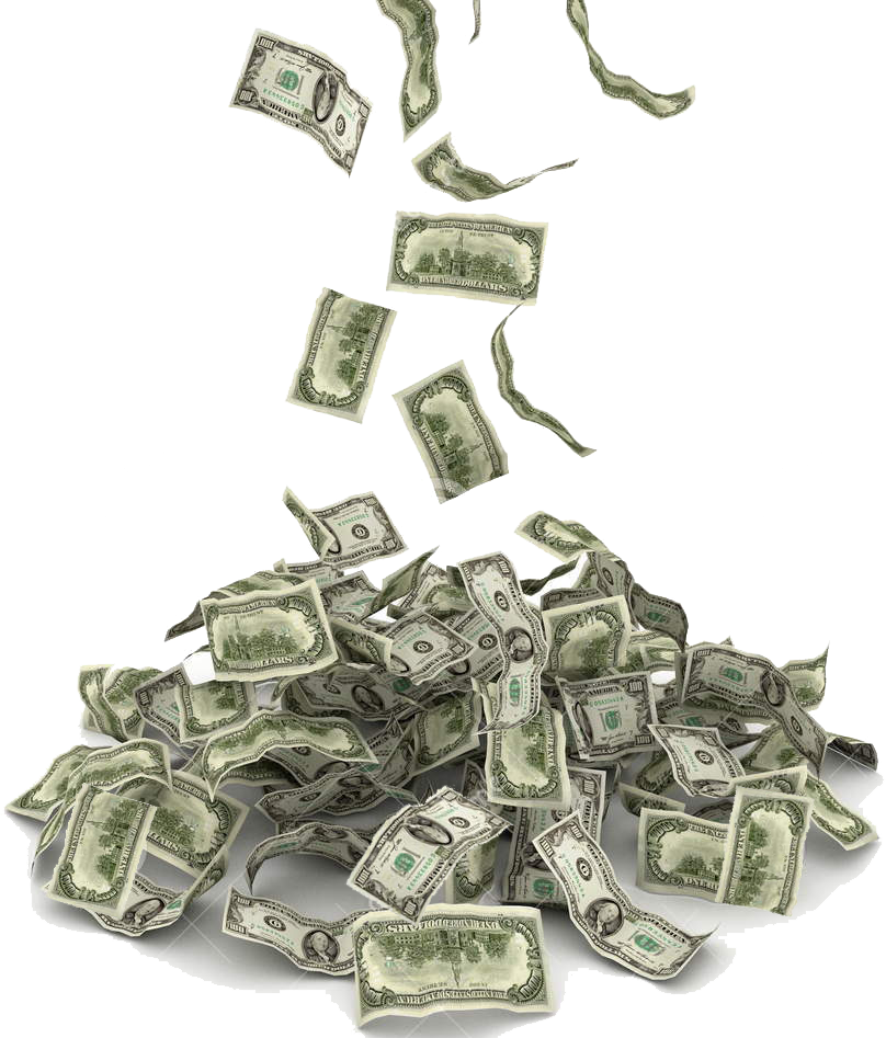 Falling Money PNG Images HD