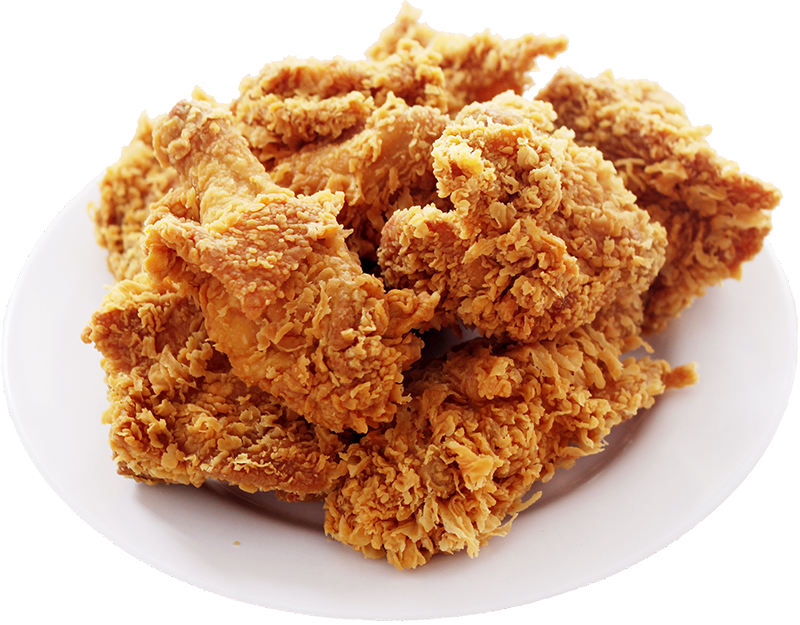 Fried Chicken Background PNG Image