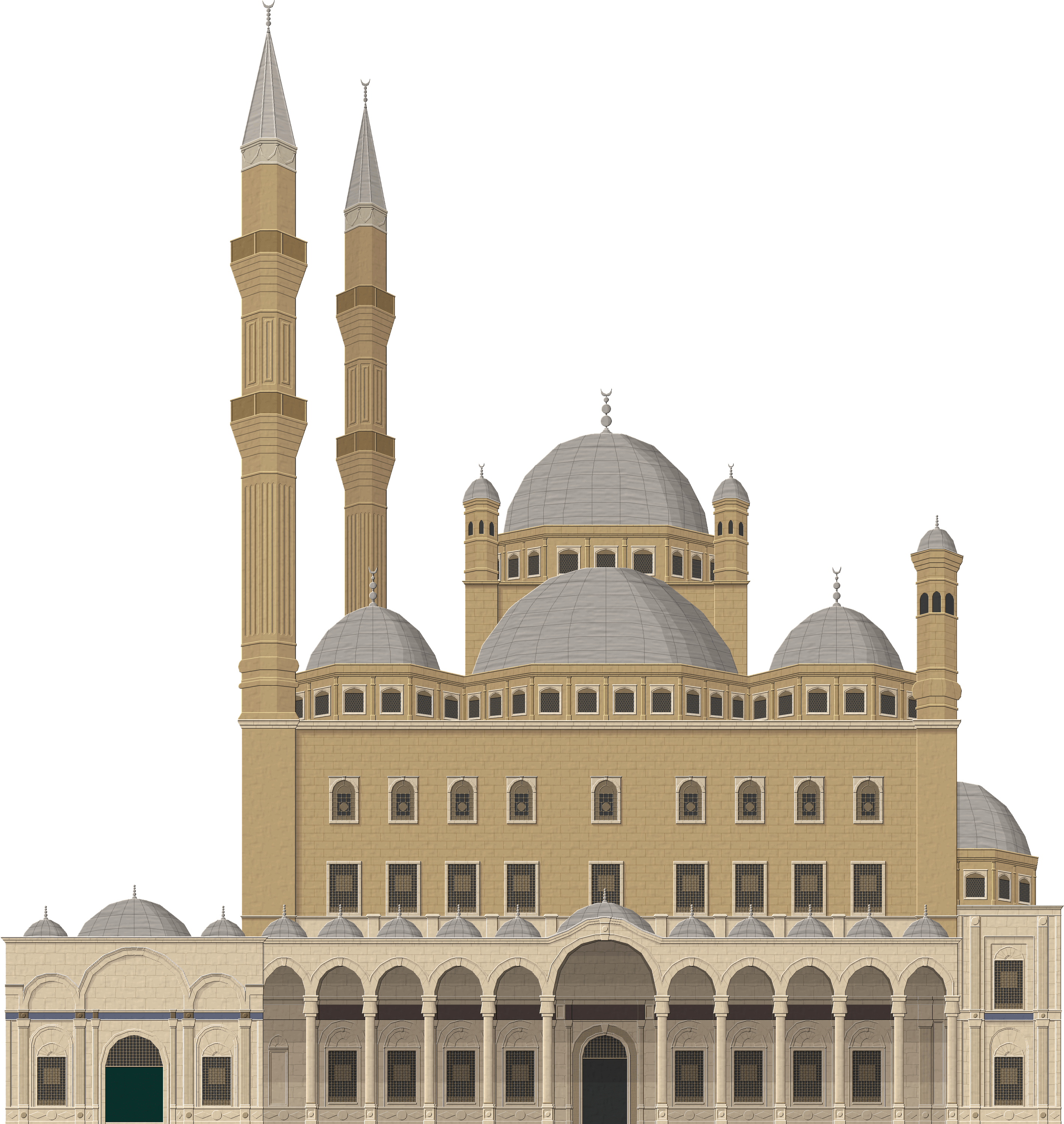 Mosque Background PNG Image