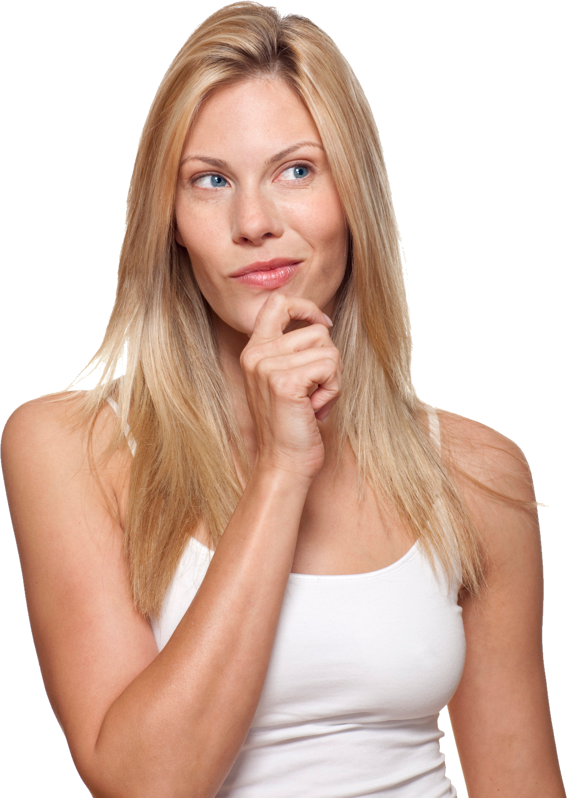 Thinking Woman Transparent Free PNG