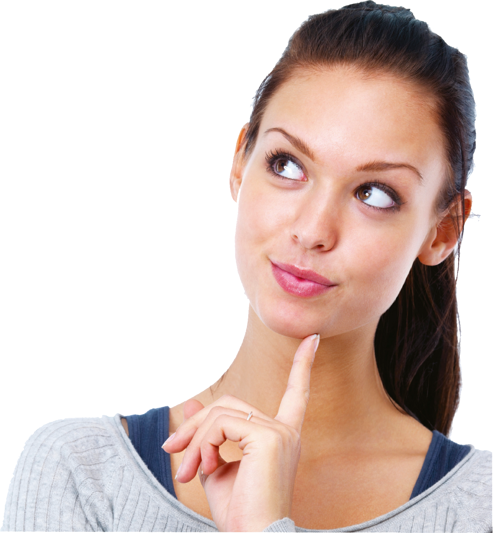 Thinking Woman Transparent PNG