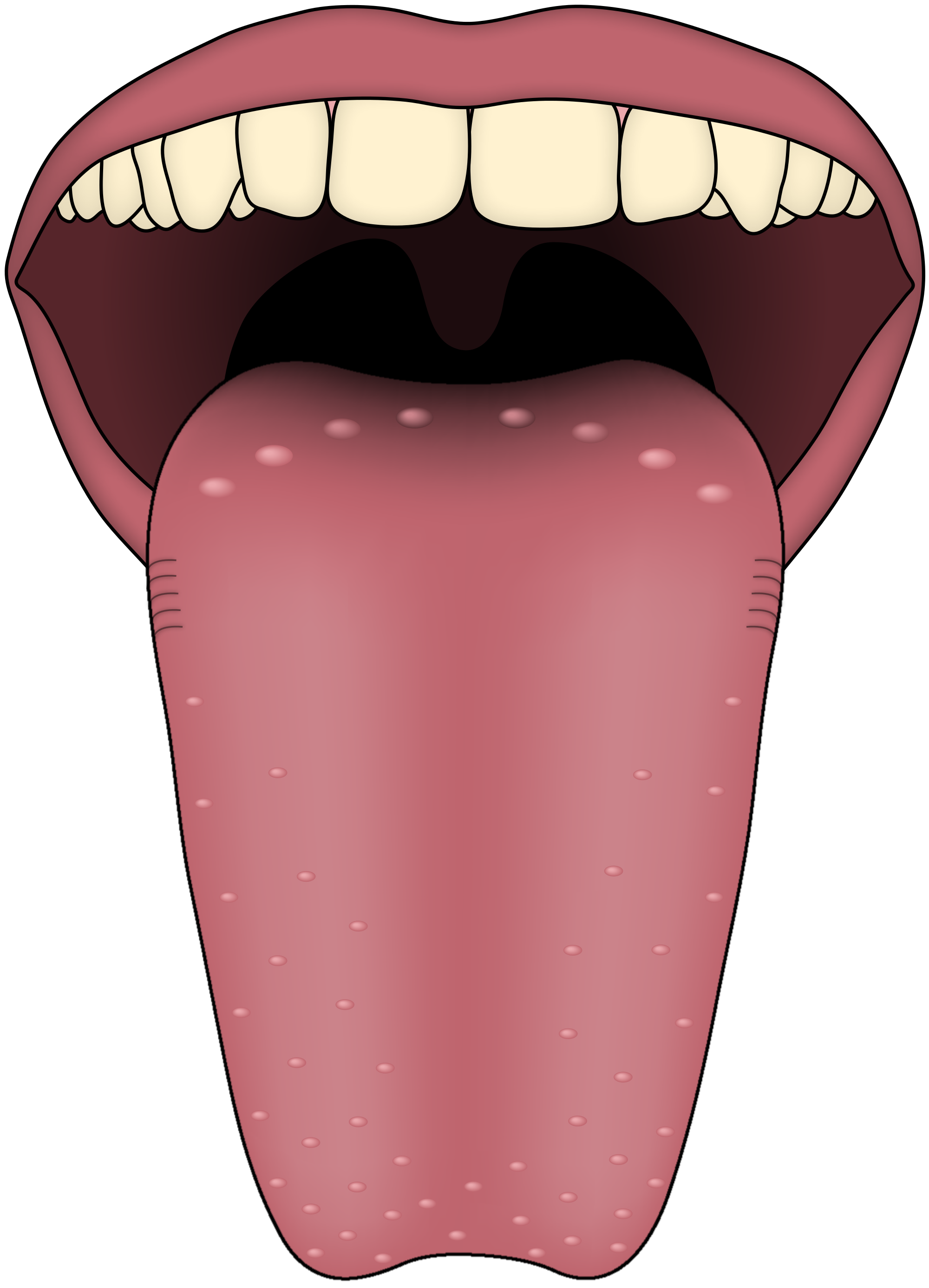 Tongue Background PNG Image